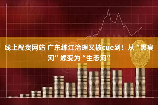 线上配资网站 广东练江治理又被cue到！从“黑臭河”蝶变为“生态河”
